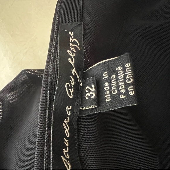 Sandra Augelozzi black drape skirt, fully lined, side zipper - Picture 3 of 4